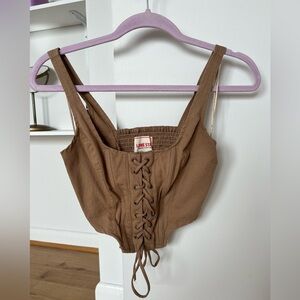 Brown Corset Top